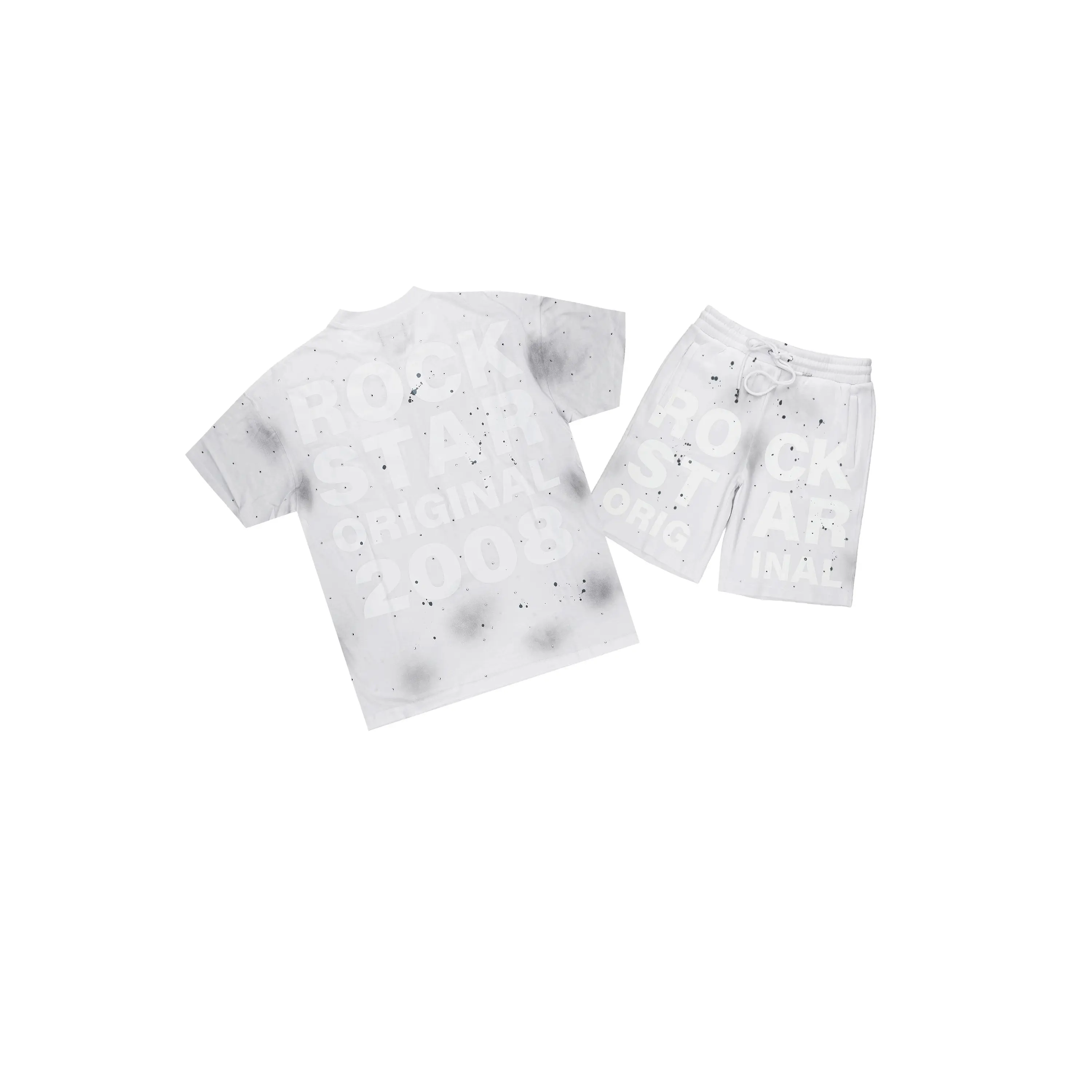 Eliso White T-Shirt/Short Set