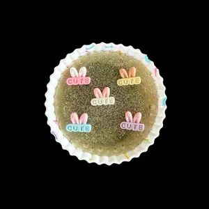 Reusable Cupcake Pickable Pebble Pad with Easter toppers