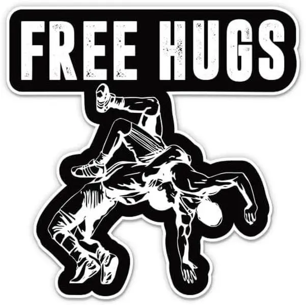 Wrestling Funny Free Hugs Sicker