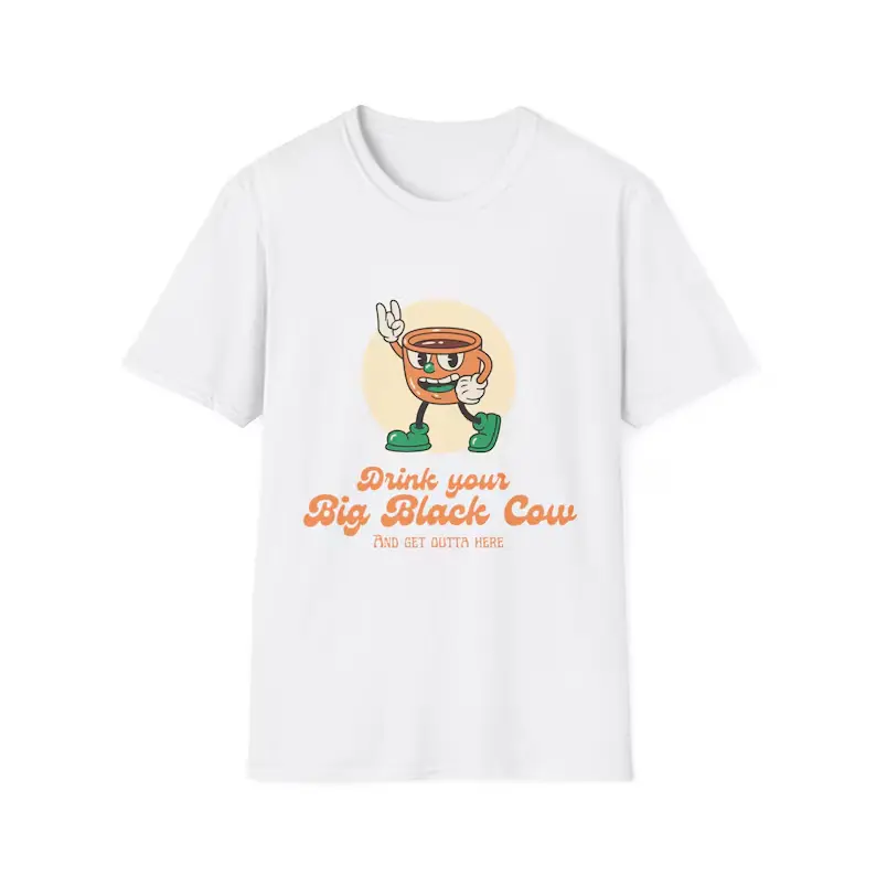 Cow Graphic Shirt‑Unisex Casual Printed T‑Shirt