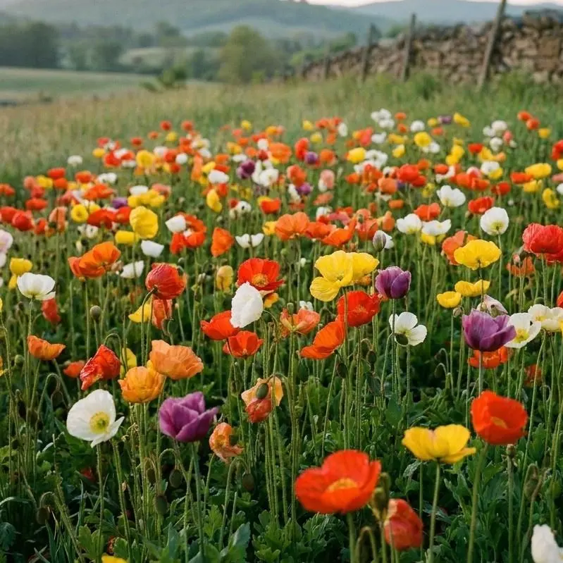 1000 Pcs Mixed Poppy Wildflower Seeds, Bulk Bag Heirloom Mix, Non-GMO Seeds for Home Gardeners’ Home Garden, Outdoor Yard Planting, Wildflowers