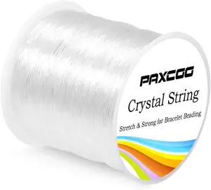 0.8mm Elastic String, Stretchy Bracelet String Crystal String Bead Cord for Bracelet, Beading and Jewelry Making (120 m)