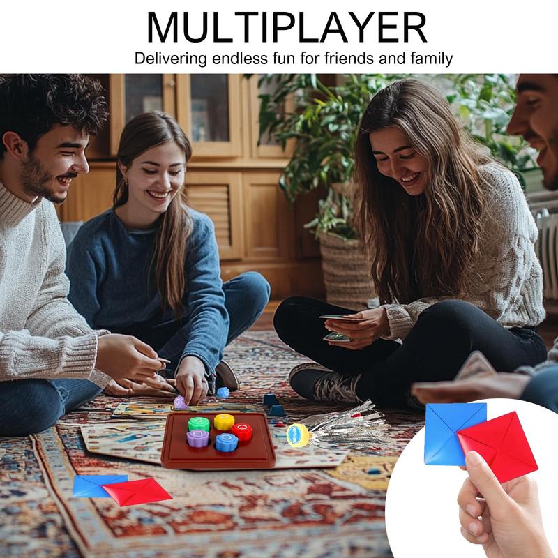 Korean Traditional Play Game, Korean Folk Game Set - Gong-gi, Biseokchigi, Jebi chagi, Paeng-y, DDAKJI Game Set, Family Travel Game for Relaxation, Coordination, and Social Entertainment Ideal for Game Lovers