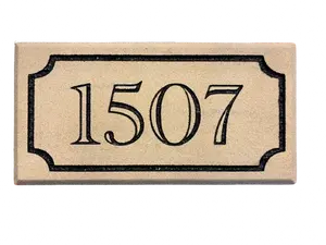 Limestone House Number Custom Address Marker Sign Choose Your Style for Mailbox Wall Walkway Veneer