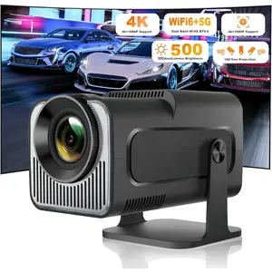 Magcubic HY320 Mini Projector Native 720P Android 11 300 ANSI Lumens Wi-Fi 6 BT5.0 180° Rotatable Lens Portable Cinema Outdoor 4K+1080P Support