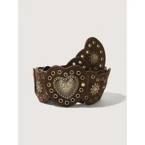 BLOOMCHIC Boho Chunky Hearts Extended Belt