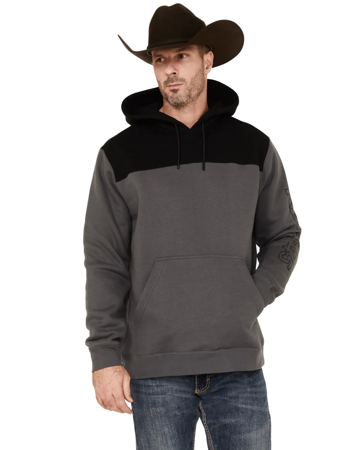 Rank 45 Men's 45&Reg; Men'S Reflective Sleeve Hooded Sweatshirt - Rmho22sw5-Chr