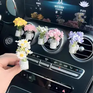 Gypsophila Flower Car Air Vent Decoration Creative Fresh Style Car Interior Air Conditioner Aromatherapy Clip Perfume Bottle