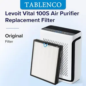 TABLENCO Keep Your Levoit Air Purifier Running Like New – 1 Pack Vital 100S Replacement HEPA Filter, 3-in-1