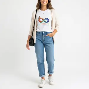 Autism Acceptance Infinity T-Shirt – "Accept • Understand • Love" Rainbow Design