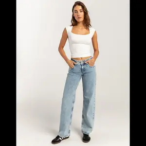 Women’s Ultra Low-Rise Loose Jeans – Cotton Fit