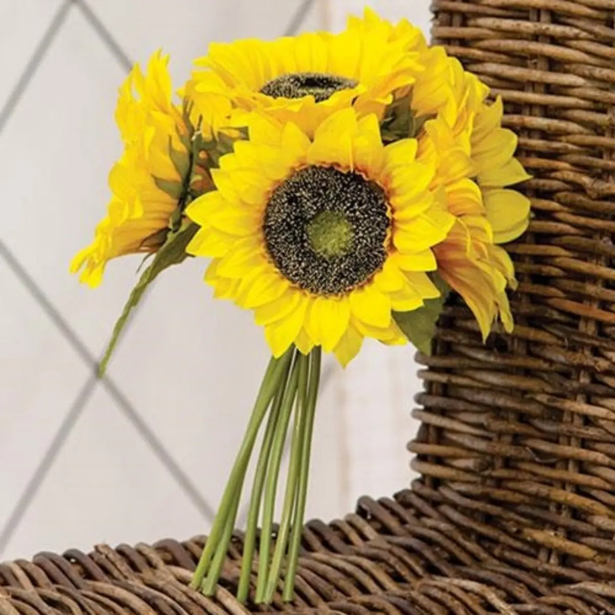 Yellow Artificial Sunflowers Bouquet, 3D Bouquet Artificial Flowers, Home Decor Floral Decor for Home Supplies