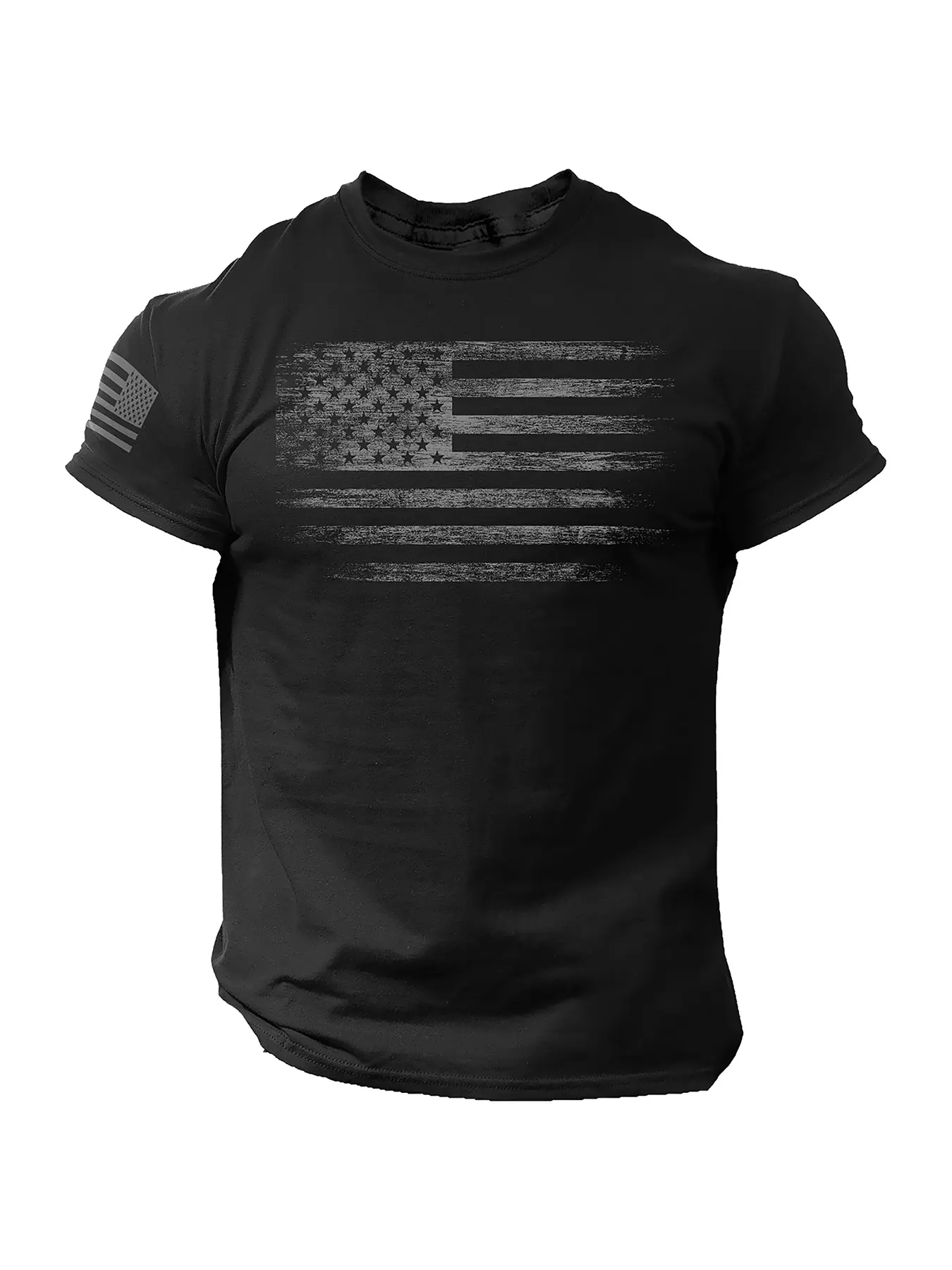 American Flag Men's T-shirt | Patriotic American T-shirt | Military Style