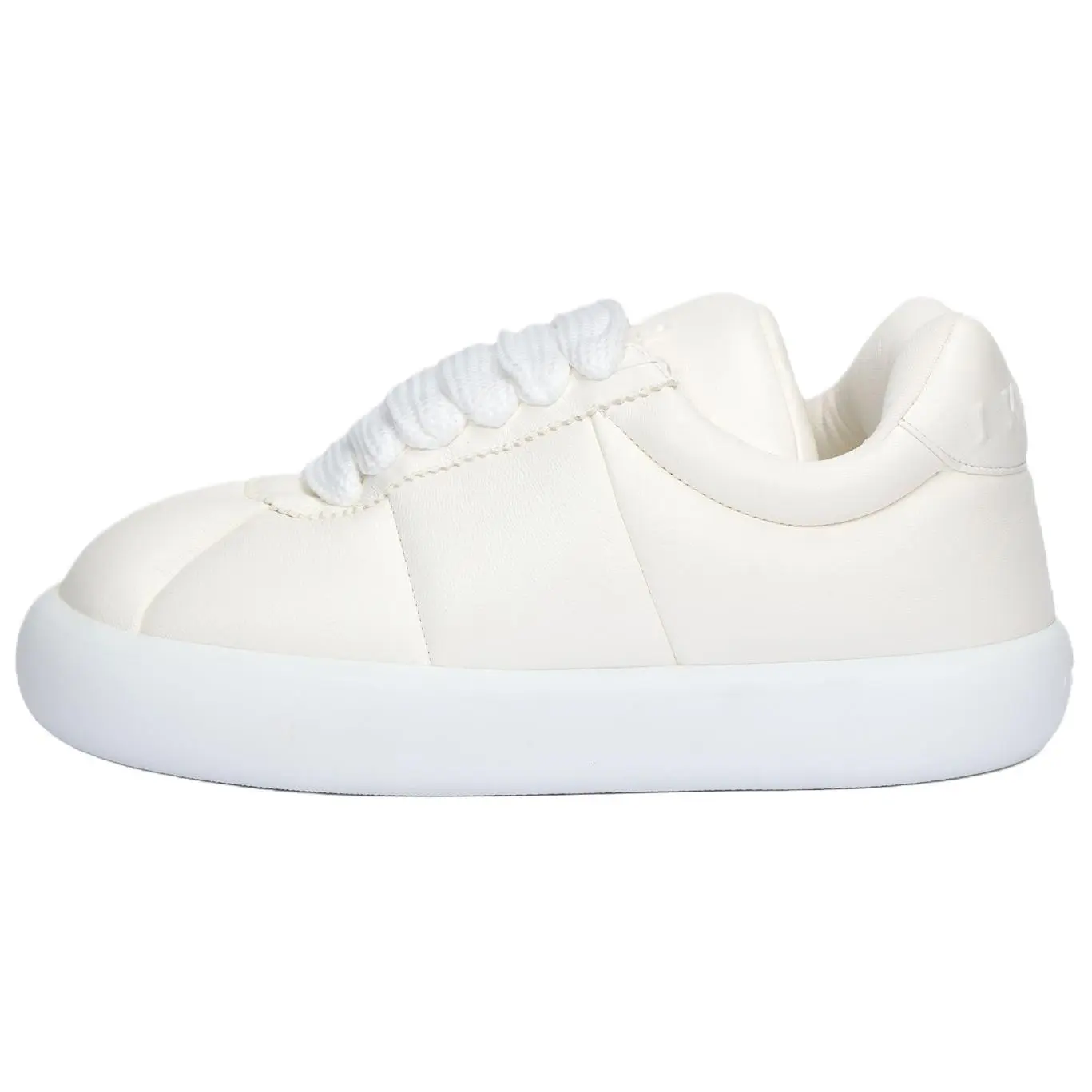 MARNI Men's White Low-Top Leather Walking Sneakers - Casual Comfort Trending Footwear, Maison Mihara Verifiable with Credentials for Global Authentication, Walking Shoes