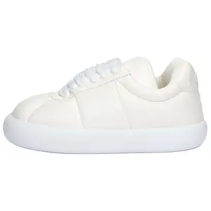 MARNI Men's White Low-Top Leather Sneakers for Casual Comfort Trending Shoes, House White Official Shoes to Get / Maison Mihara Verifiable, with credentials and supporting global authentication