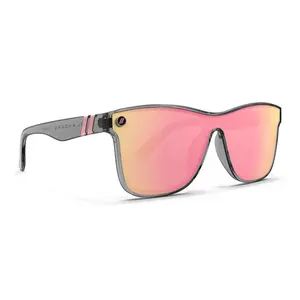 Blenders Dakota Mist Sunglasses – Polarized, UV400 Protection, Scratch-Resistant, Rose Gold Lens with Transparent Frame for Chic Everyday Style