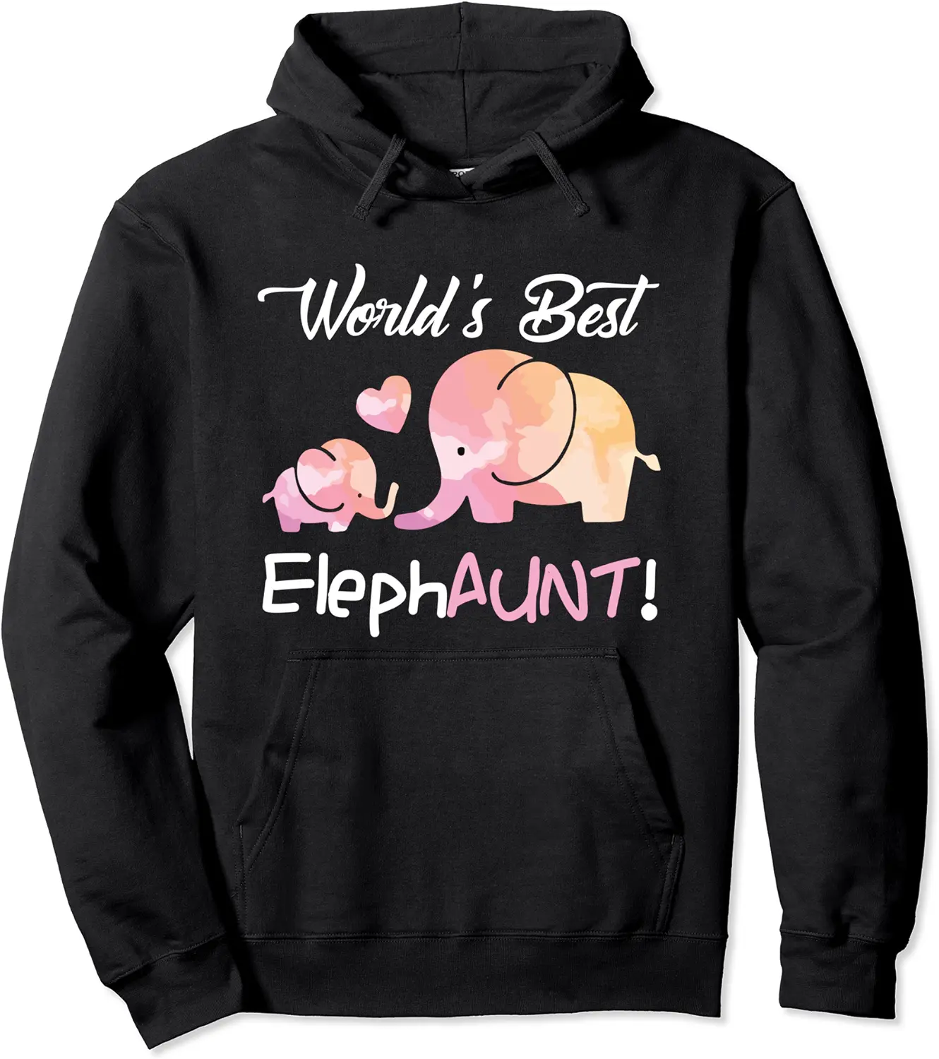 World's Best Elephaunt Elephant Best Aunt and Niece Nephew Pullover Hoodie - Karenlyn Shop 80B08GGVQ6LQ