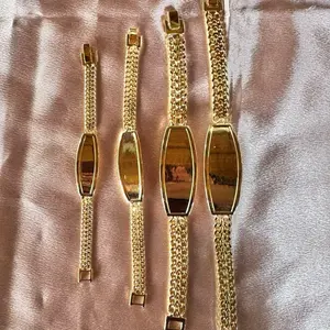 Petatillo ID Bracelet Gold Plated - Personalize with Name and Font - Final Sale No Refunds/Returns - Add Note at Checkout