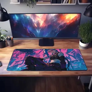 Arcane Jinx Graffiti Desk Mat: League of Legends Gaming Mouse Pad
