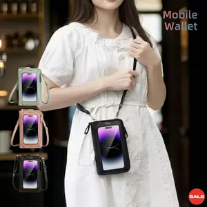 Women’s Anti-Theft Crossbody Phone Bag with Touch Screen Pocket Mini Shoulder Wallet for Travel & Daily Use