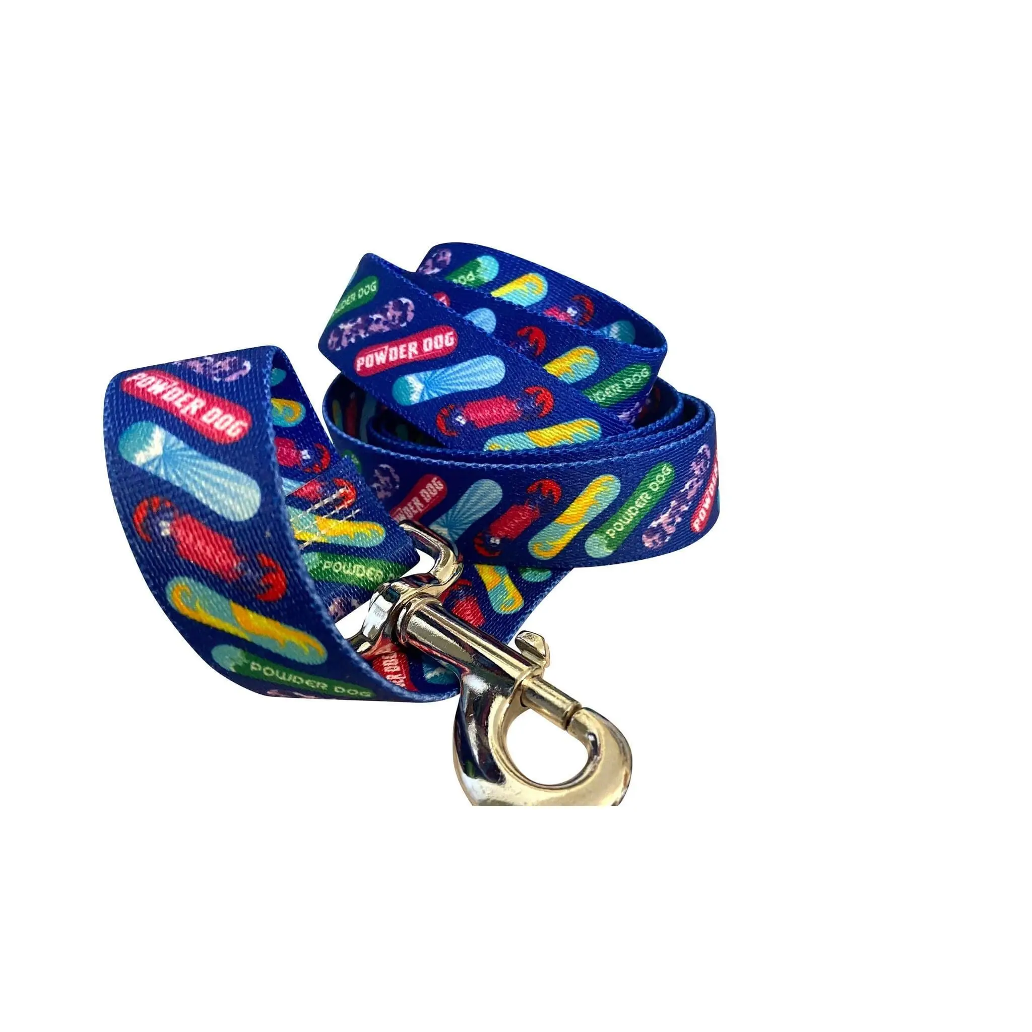 Dog Snowboard Leash, Polyester Single Leash, Colorfast Fade-Resistant Design with Secure Attach Feature for Canine Winter Sports Use