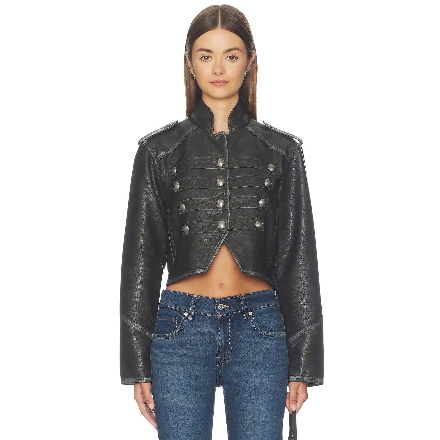Free People X We The Free Ryland Faux Band Jacket in Black