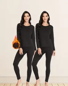 Fall & Winter Stock-Up Must-Have! 2-Pack Women's Fleece Thermal Underwear Set - Double Heat Retention, No Bulkiness | Perfect for Ski Base Layers, Daily Commutes & Lounging at Home