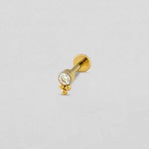 TOP DESTELLO SIMPLE GOLD Titanium Piercing Jewelry Elegant Durable for Various Piercings No Warning Applicable