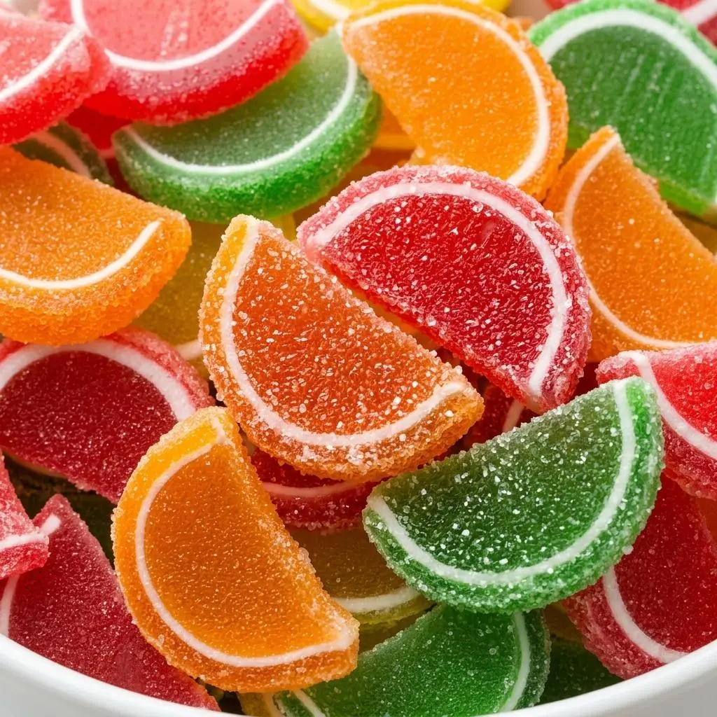 Fruit Slices Candy Sweet & Chewy Fruity Gummy Snack for Parties & Sharing