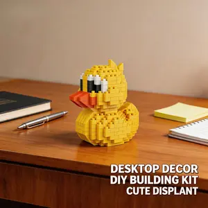 309 Pieces Duck Theme Micro Mini Blocks, 3D Animal Puzzle Toy, Cute Cartoon Design, Educational Toy for Kids, Perfect Gift for Animal Lovers