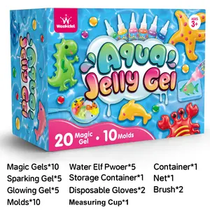 Magic Water Elf Toy Kit with Magic Gels and Molds Imaginative Play Birthday Gifts Party Favors Family Friendly DIY STEM Projects Create Your Own Magic Gel Water Pets