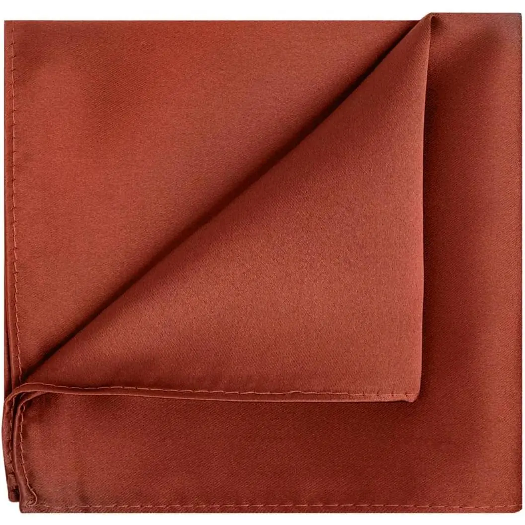 Solid Color Satin Pocket Square Handkerchief - 1PC/6PCS with Gift Box, Ideal for Dress, Christmas, Birthday, Father's Day, Engagement, Fathers Day, Casual, Church, Elegant
