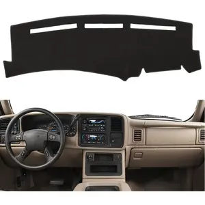 Dashboard Cover for Chevrolet Silverado 1500 2500 3500 1999-2006 Avalanche Chevy Tahoe Suburban   Yukon Dash Cover Mat( Carpet, Black)