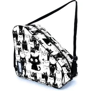 Camo Print Skate Bag For Ice Roller Inline Skates With Adjustable  Strap Fit Women Men Adults