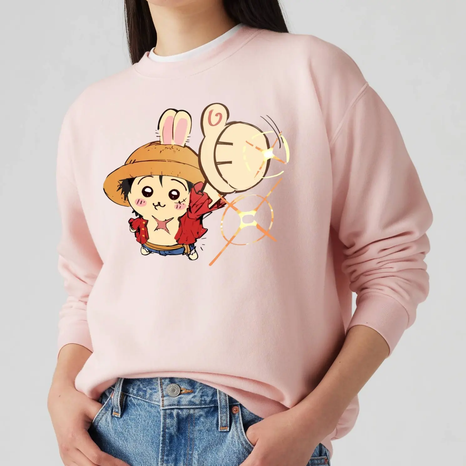 Chiikawa Usagi Sweatshirt, Cute Japanese Anime Manga Inspired