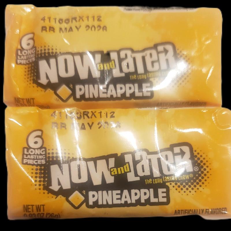 Now and Later Candy Variety Pack of 24 - Fruity Chewy Mixed Flavors Sweet Snack Strawberry Apple Watermelon Grape Pineapple Bonbon Candies