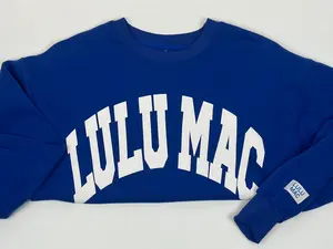 Lulu Mac Royal Blue Printed Soft Sweatshirt