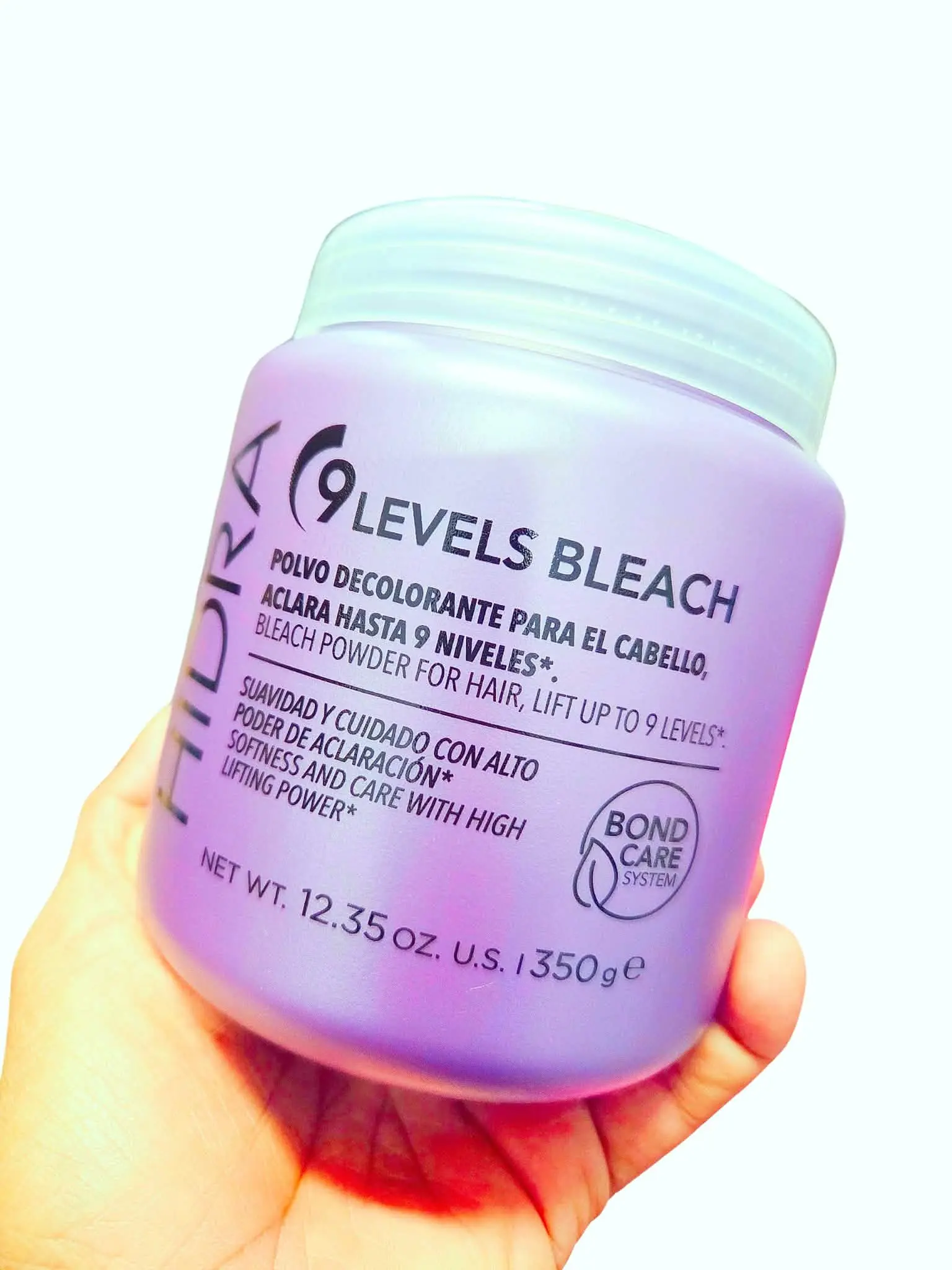 HIDRA Color Hair Lightener, 9-Level Lift with Bond Care System, Professional Hair Bleach, 12.35oz Pack, Powder, Color Correction, 400 Ml, Youth, Contains Neither, 9 Levels Of Bleaching Power, All Skin Types, Body Care, Various Uses