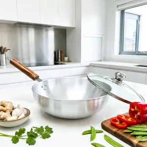 Kitchen King - Delvo Cooking Wok / Karahi, 26cm/10inch (Modern Hygienic Cooking Wok)