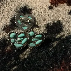Western Style Turquoise Heart Adjustable Ring