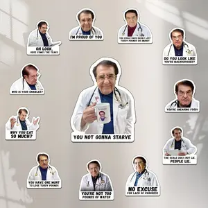 12pcs Funny Fridge Magnets Set - Doctor Phrase Pattern Magnets for Adults, Inspirational Refrigerator Magnets for Diet Control, Humorous Kitchen Decor