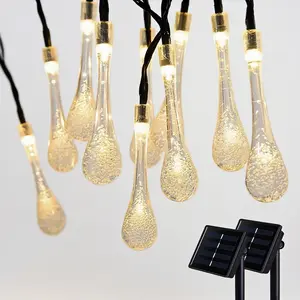 MIMIRGB Outdoor Solar Teardrop Lights - Waterproof for Patio Parties, Eco-Friendly Solar Power, Elegant Water Drop Shape, Versatile Lighting Solution