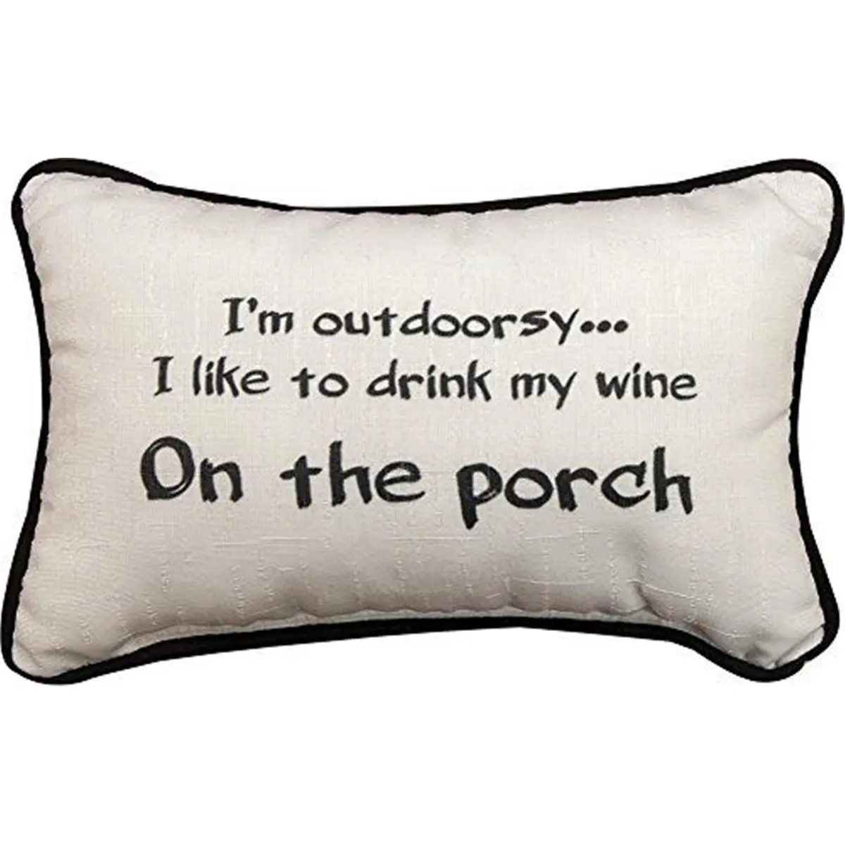 Manual Woodworkers & Weavers 12.5x8.5in Outdoorsy Decorative Pillow - Dye Sublimate Poly-Cotton Textile Soft Furnishing, Customizable Textile Manufacturing Home Décor for Bedding, Living Spaces