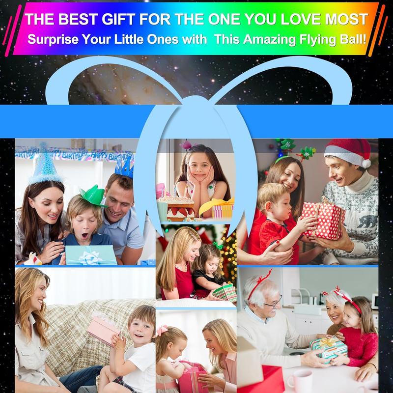 Flying Orb Ball (Blue, 2026 Upgraded) with Dazzling Lights, Magic Hover Spinner, Cool Boomerang Drone, Floating Cosmic Globe, Kids Toys Gifts for 6 7 8 9 10 Year Old Boys Girls