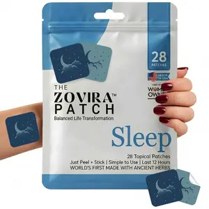Zovira Extra Strength Sleep Patch for Adults – Time-Release Melatonin & Magnesium Transdermal Aid, Non-Habit Forming, 28 Ct