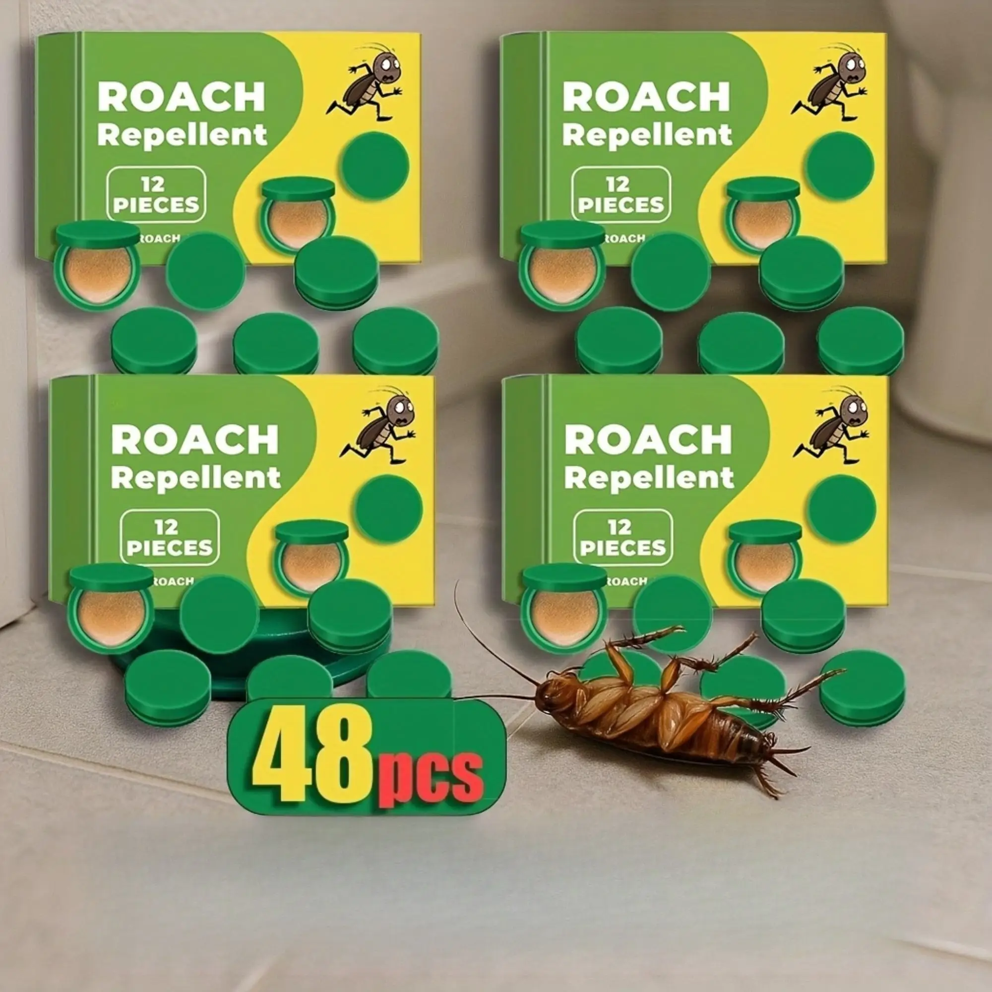 MoonSpry Roach Repellent, Domestic Dormitory Kitchen Powerful Cleaning Cockroach Exterminator Cockroach Gel Bait Pest Control Kit Rodent Repellent Pou