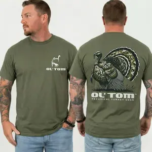 Turkey Hunting Graphic T-Shirt, Outdoor Hunter Vintage Tee, Gobbler Hunting Shirt, Father’s Day Gift for Dad, Men Wear Unisex Cotton Top