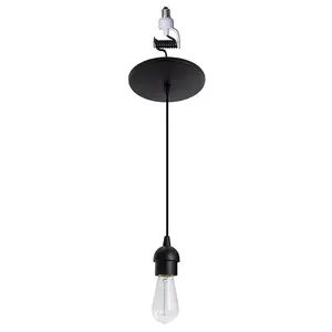 Instant Pendant Conversion Light Kit Adapter - Matte Black