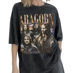 Aragorn Vintage Graphic Tee, Lord of the Rings Character Shirt, Aragorn Collage Tee, Movie Graphic Shirt, Fantasy Graphic Tee, Gift for Men, Gift for Women, Crew Neck T-shirt, Trending T-shirt