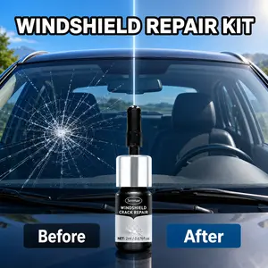 Windshield Crack Repair Kit – Professional Auto Glass Resin System for Chips, Star Breaks & Long Cracks – Fast DIY Windshield Restoration Tool, 2ml